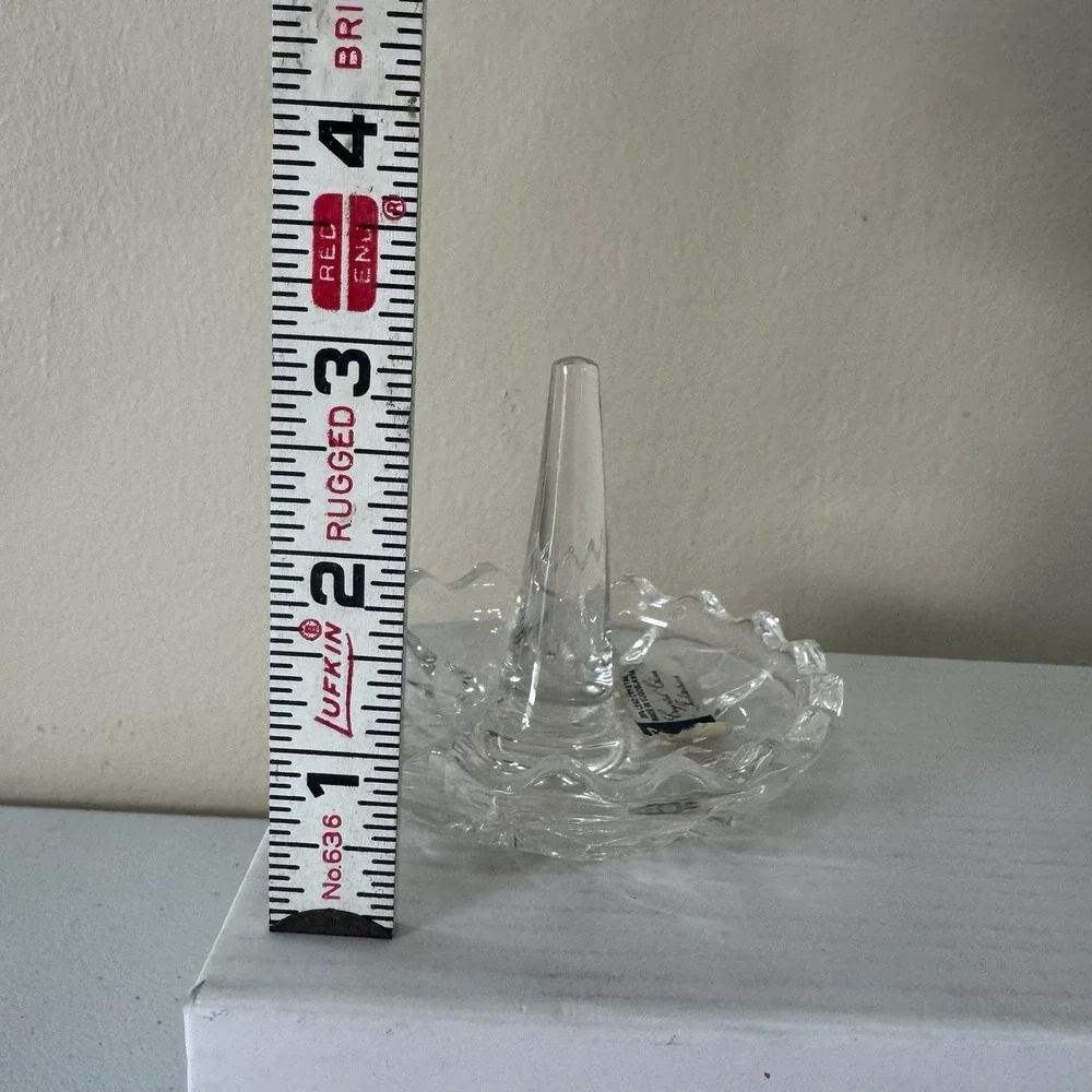 Forever Crystal Ring Holder 24% Full Lead Crystal Made In Yugoslavia